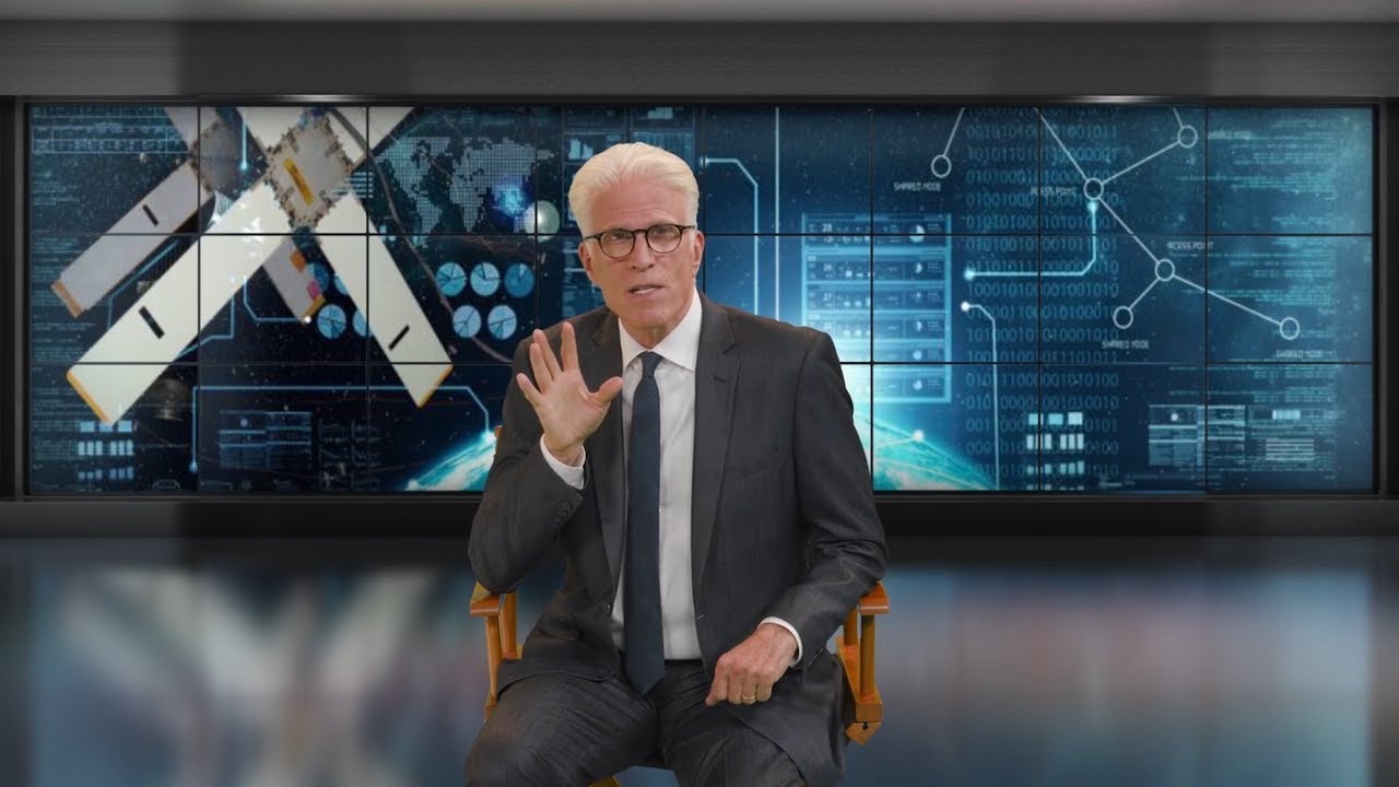 Joe Sidorowicz demonstrating a HoloLens application in a television segment