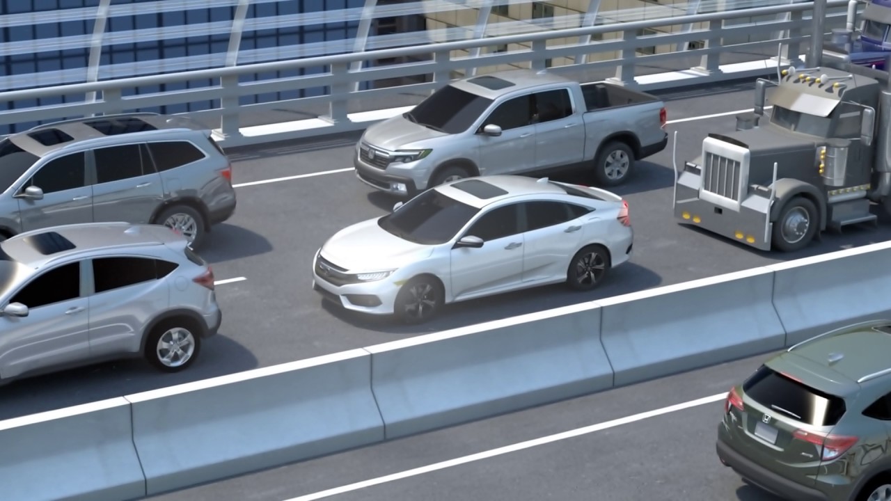 A 3D Honda Civic shown in a technical training animation